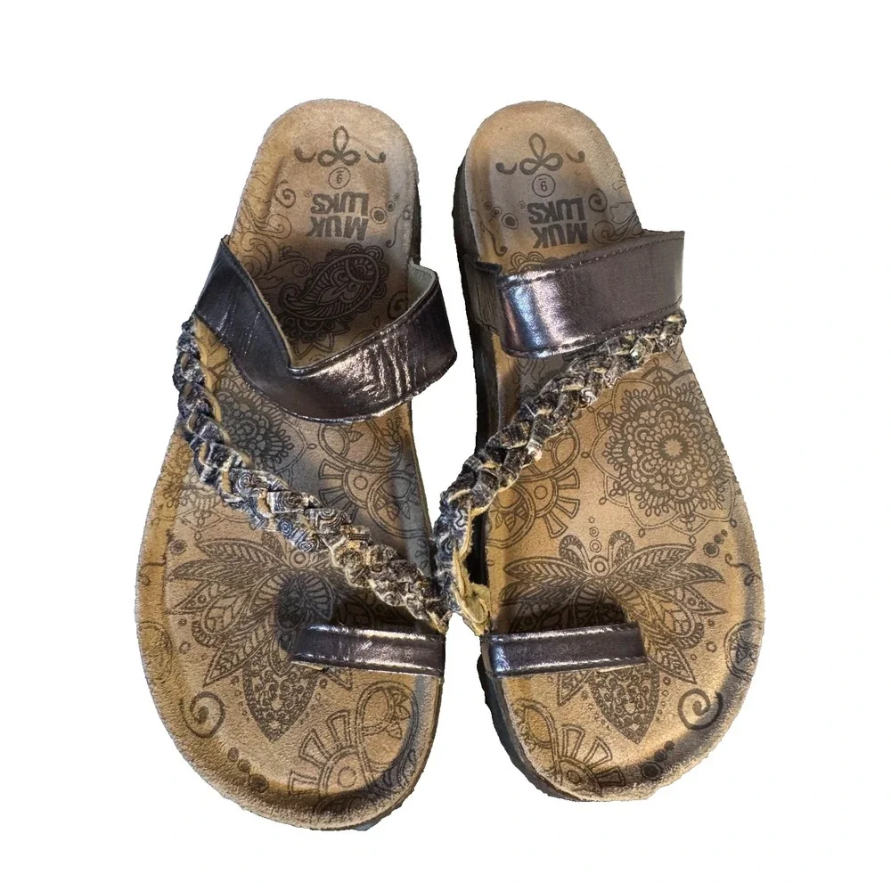boho braided sandals brown earthy comfort slides festival y2k sandals artisan